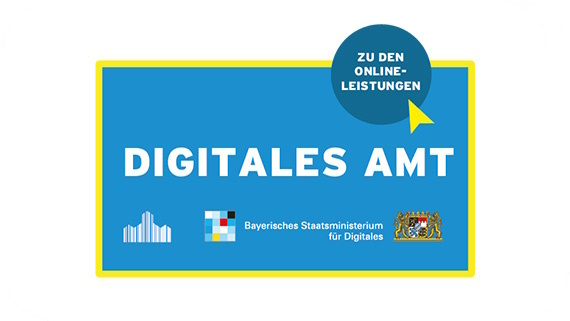 Logo der Intiative "Digitales Amt" des Bayerischen Staatsministeriums für Digitales.