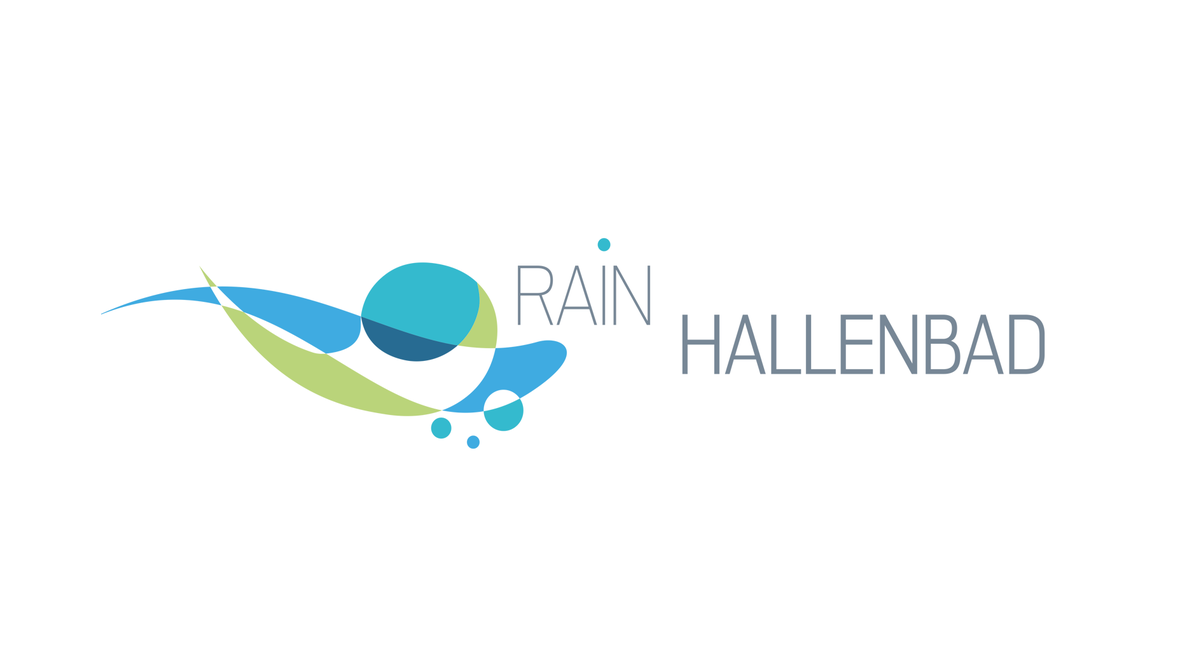 Logo des Hallenbads der Stadt Rain.